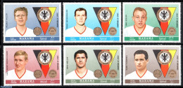Manama 1969 German Football 6v, Mint NH, History - Sport - Germans - Football - Manama