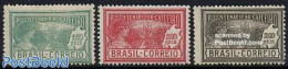 Brazil 1928 Coffee 3v, Mint NH, Nature - Various - Flowers & Plants - Agriculture - Unused Stamps