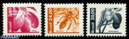 Brazil 1982 Agriculture 3v, Mint NH, Nature - Fruit - Insects - Nuevos