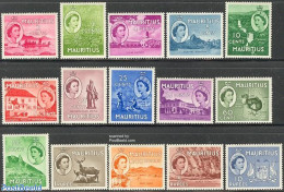 Mauritius 1953 Definitives 15v, Mint NH, History - Nature - Transport - Coat Of Arms - Animals (others & Mixed) - Bird.. - Barcos