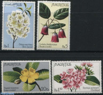 Mauritius 1977 Flowers 4v, Mint NH, Nature - Flowers & Plants - Maurice (1968-...)