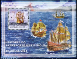 Mozambique 2009 Maritime History S/s, Mint NH, Transport - Various - Ships And Boats - Maps - Barcos