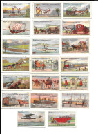 Z289 - SERIE COMPLETE 20 CARTES CAFES RICHS DANEMARK - MOYENS DE TRANSPORT - Té & Café