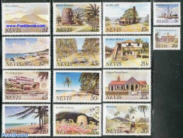 Nevis 1981 Definitives 14v (without Year), Mint NH, Transport - Various - Ships And Boats - Tourism - Art - Architecture - Barcos