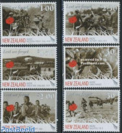 New Zealand 2008 ANZAC 6v, Mint NH, History - Transport - Militarism - World War II - Ships And Boats - World War I - Unused Stamps