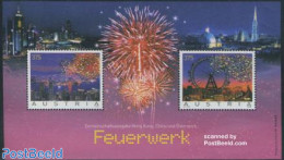 Austria 2006 Fireworks S/s, Joint Issue Hong Kong, Mint NH, History - Various - Geology - Joint Issues - Other Materia.. - Neufs