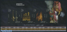 Qatar 2008 Tradional Perfume (scented) 4v M/s, Mint NH, Various - Scented Stamps - Unclassified