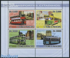 Sao Tome/Principe 2008 Tramways 4v M/s6, Mint NH, Transport - Railways - Trams - Eisenbahnen