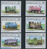 Chad 2000 Locomotives 6v, Mint NH, Transport - Railways - Other & Unclassified