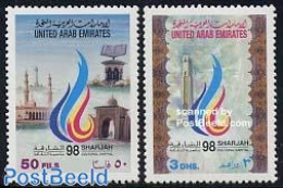 United Arab Emirates 1998 Arab Cultural Capitol 2v, Mint NH - Autres & Non Classés