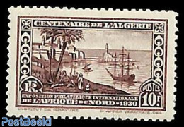 Algeria 1930 Stamp Exposition 1v, Perf, 11, Mint NH, Transport - Ships And Boats - Ongebruikt