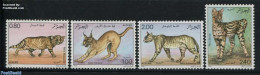 Algeria 1986 Wild Cats 4v, Mint NH, Nature - Animals (others & Mixed) - Cat Family - Cats - Nuevos