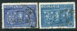 ROMANIA 1938 Balkan Entente Used  Michel 547-48 - Used Stamps