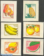 Brazil 1997 Fruits 6v S-a Imperforated, Mint NH, Nature - Fruit - Ongebruikt