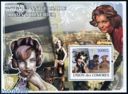 Comoros 2008 Romy Schneider S/s, Mint NH, Performance Art - Movie Stars - Attori