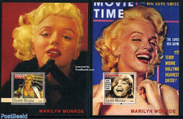 Guinea Bissau 2003 Marilyn Monroe 2 S/s, Mint NH, Performance Art - Marilyn Monroe - Movie Stars - Acteurs