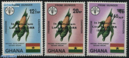 Ghana 1971 Lord Boyd ORR Overprints 3v, Mint NH, Health - Food & Drink - Alimentation
