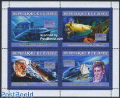 Guinea, Republic 2006 Submarines 4v M/s, Mint NH, Transport - Ships And Boats - Barcos