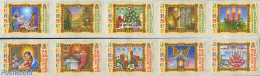 Jersey 2006 Christmas 10v S-a (with Year 2006), Mint NH, Religion - Angels - Christmas - Art - Stained Glass And Windows - Christianity