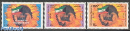 Kuwait 1997 National Day 3v, Mint NH, History - Flags - Kuwait