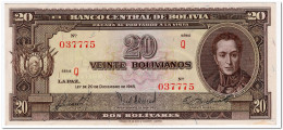 BOLIVIA,20 BOLIVIANOS,L.1945,P.140,XF+ - Bolivien