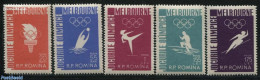 Romania 1956 Olympic Games Melbourne 5v, Mint NH, Sport - Gymnastics - Kayaks & Rowing - Olympic Games - Nuevos