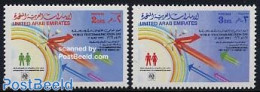 United Arab Emirates 1991 World Telecommunication Day 2v, Mint NH, Science - Telecommunication - Telecom