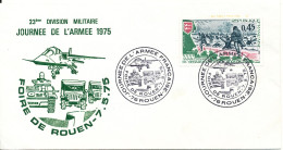 France Cover Army's Day 1975 Foire De Rouen 7-5-1975 With Nice Cachet - Covers & Documents