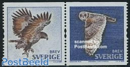 Sweden 2009 Owl & Eagle 2v [:] (sequence May Vary), Mint NH, Nature - Animals (others & Mixed) - Birds - Birds Of Prey.. - Ongebruikt
