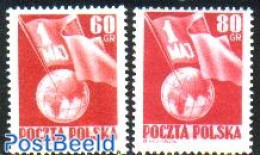 Poland 1953 Labour Day 2v, Mint NH, Various - Maps - Ongebruikt