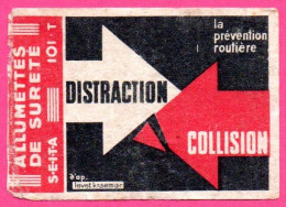 ÉTIQUETTE DE BOÎTE D'ALLUMETTES -DISTRACTION COLLISION - Matchbox Labels
