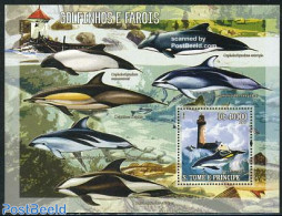 Sao Tome/Principe 2006 Lighthouse & Dolphins S/s, Mint NH, Nature - Various - Sea Mammals - Lighthouses & Safety At Sea - Vuurtorens