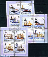 Guinea Bissau 2006 Lighthouses & Ships 12v (3 M/ss), Mint NH, Transport - Various - Ships And Boats - Lighthouses & Sa.. - Ships