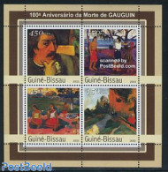 Guinea Bissau 2003 Paul Gaugin 4v M/s, Mint NH, Art - Modern Art (1850-present) - Paintings - Paul Gauguin - Guinea-Bissau