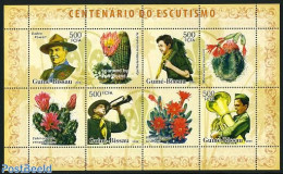 Guinea Bissau 2006 Scouting 4v M/s, Mint NH, Nature - Performance Art - Sport - Cacti - Flowers & Plants - Music - Sco.. - Sukkulenten