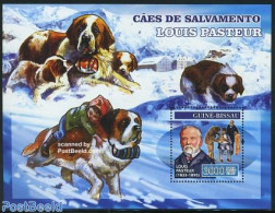 Guinea Bissau 2007 Louis Pasteur S/s, Mint NH, Health - Nature - Health - Dogs - Guinea-Bissau