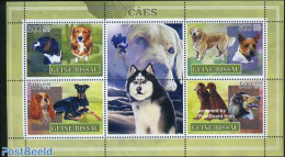 Guinea Bissau 2007 Dogs 4v M/s, Mint NH, Nature - Dogs - Guinea-Bissau