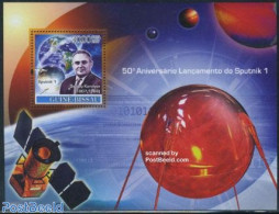 Guinea Bissau 2007 Sputnik 1 S/s, Mint NH, Transport - Various - Space Exploration - Globes - Géographie