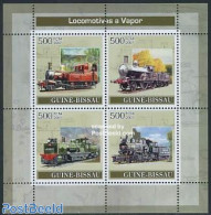 Guinea Bissau 2007 Railways 4v M/s, Mint NH, Transport - Railways - Trains