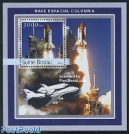 Guinea Bissau 2003 Space Shuttle S/s, Mint NH, Transport - Space Exploration - Guinée-Bissau