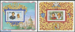 Djibouti 1981 Charles & Diana Wedding 2 S/s Imperforated, Mint NH, History - Charles & Diana - Kings & Queens (Royalty) - Königshäuser, Adel