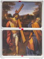 GREECE(chip) - Puzzle Of 2 Cards, The Crucifixion, Exhibition In Athens(Collectors Club), Tirage 1000, 04/02, Mint - Grèce