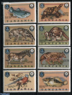 Tanzania 1990 Extinct Animals 8v, Mint NH, Nature - Animals (others & Mixed) - Birds - Fish - Turtles - Pigeons - Poissons