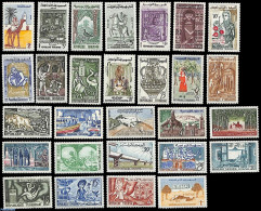 Tunisia 1959 Definitives, Life In Tunesia 28v, Mint NH, Nature - Performance Art - Transport - Various - Birds - Camel.. - Musica