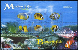 British Indian Ocean 2006 Marine Life Part 2, 6v M/s, Mint NH, Nature - Fish - Fishes