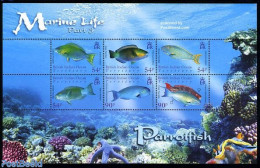 British Indian Ocean 2007 Marine Life (part 3), 6v M/s, Mint NH, Nature - Fish - Fishes