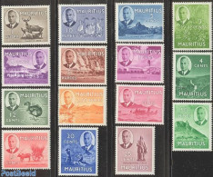 Mauritius 1950 Definitives 15v, Mint NH, History - Nature - Transport - Various - Coat Of Arms - Animals (others & Mix.. - Ships