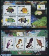 Philippines 1996 China 96 2 S/s, Mint NH, Nature - Fish - Fische