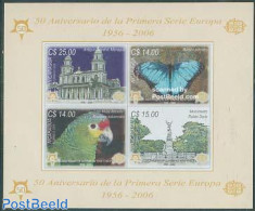 Nicaragua 2006 50 Years Europa Stamps 4v M/s Imperforated, Mint NH, History - Nature - Religion - Europa Hang-on Issue.. - Europese Gedachte