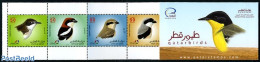 Qatar 2009 Birds 6v In Booklet, Mint NH, Nature - Birds - Stamp Booklets - Unclassified